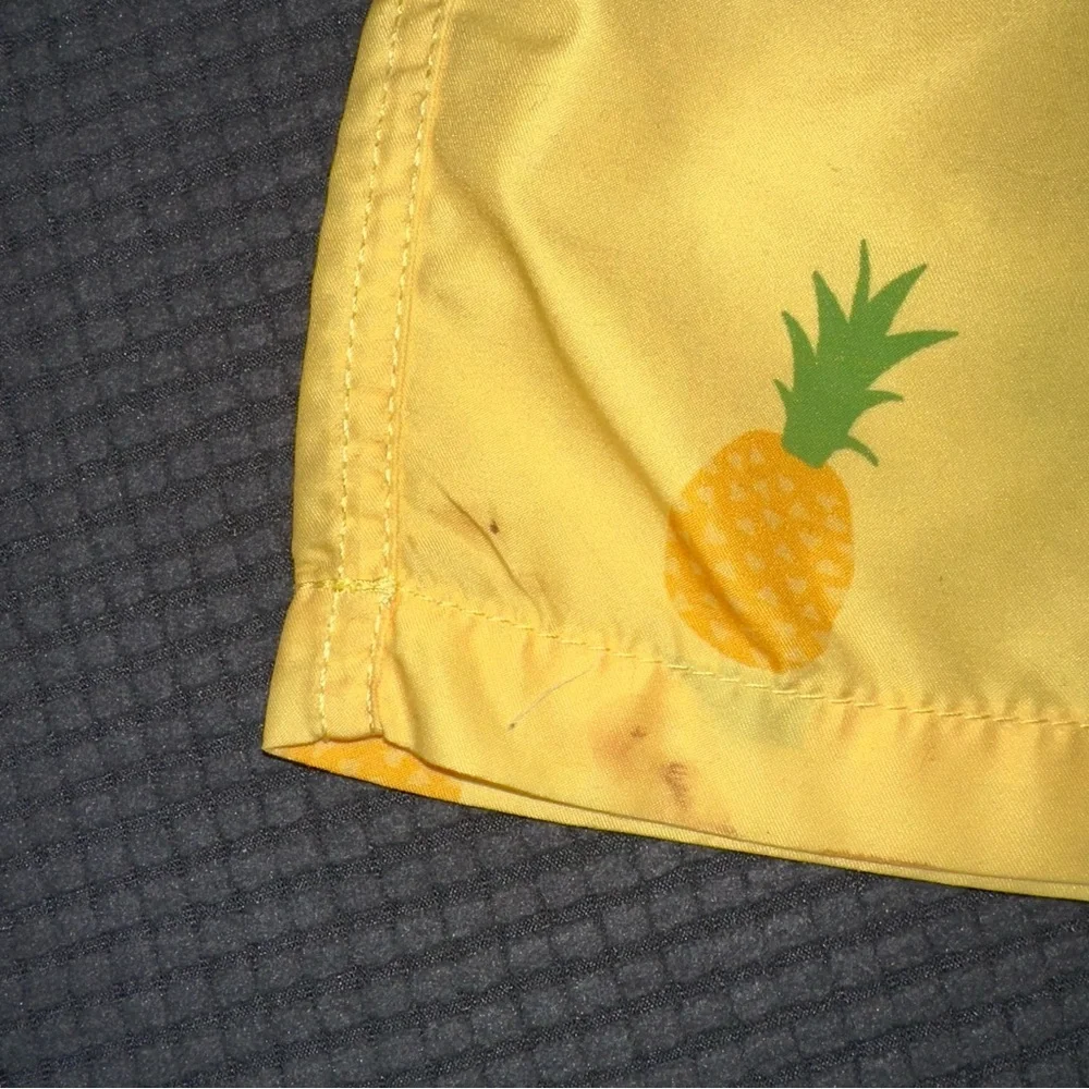 LIMITED TIME $5 Item! Yellow Pineapple Print Swim Trunks